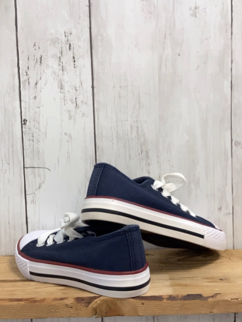  Leinenschuhe  Gr. 28  blau weiß 