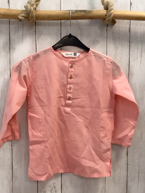 Khaadi  Bluse  Gr. 98  orange rosa Streifen 