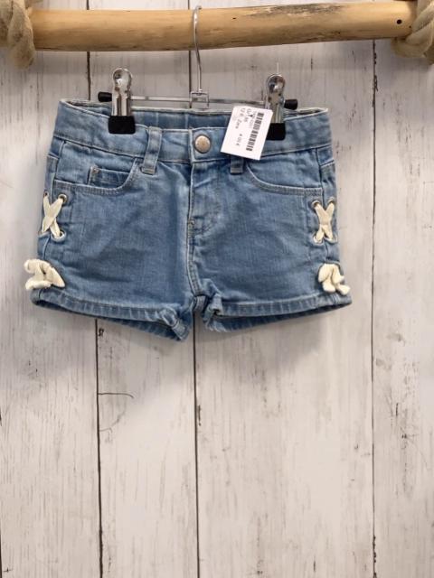 Zara  Shorts  Gr. 86  blau jeans seitliche Schnürung 