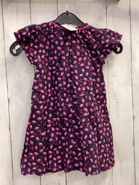 Vertbaudet  Kleid  Gr. 86  aubergine pink weißer Druck 