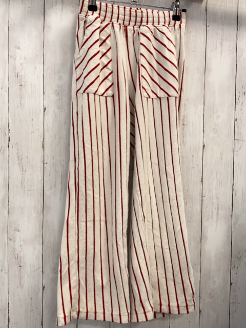 zara Hose Gr. 164  weiß rote Streifen weites Bein