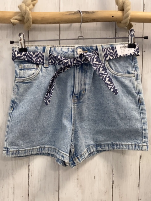 Shorts Gr. 158  blau Jeans Gürtelband Bund verstellbar