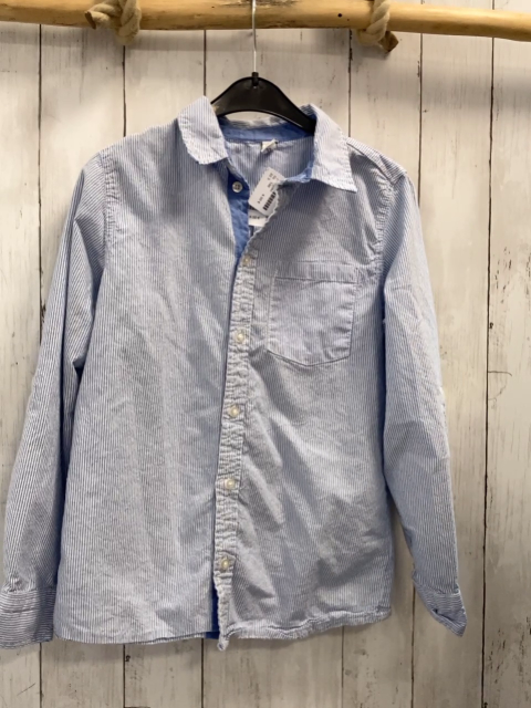  Hemd Gr. 146  blau weiß gestreift