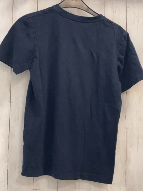 Jack & Jones  T-Shirt  Gr. 158/164  blau Rechteck mit Blättern Blüten Schrift 