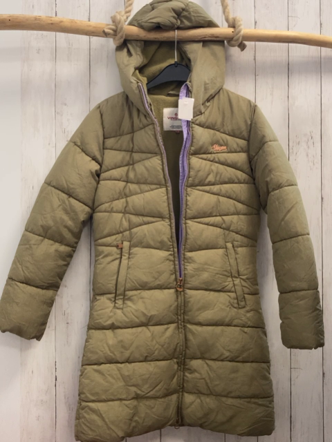 Vingino  Wintermantel  Gr. 158/164  oliv Kapuze Fleecefutter 