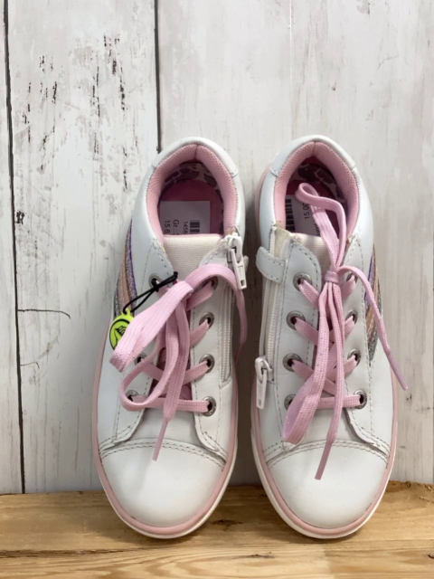 Lurchi Schuhe Gr. 30  weiß rosa Glitzerstreifen