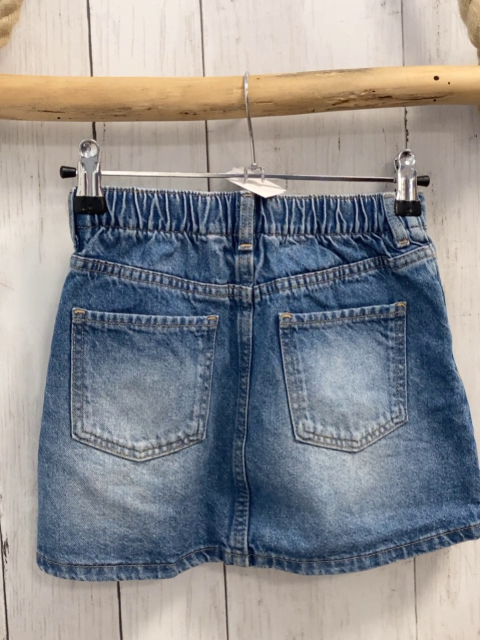H&M Rock Gr. 122  blau Jeans Bund verstellbar
