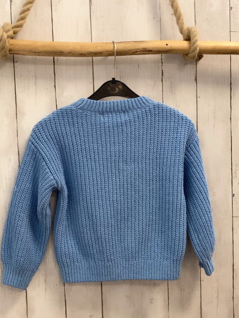 H&M Pullover Gr. 110  hellblau Strick