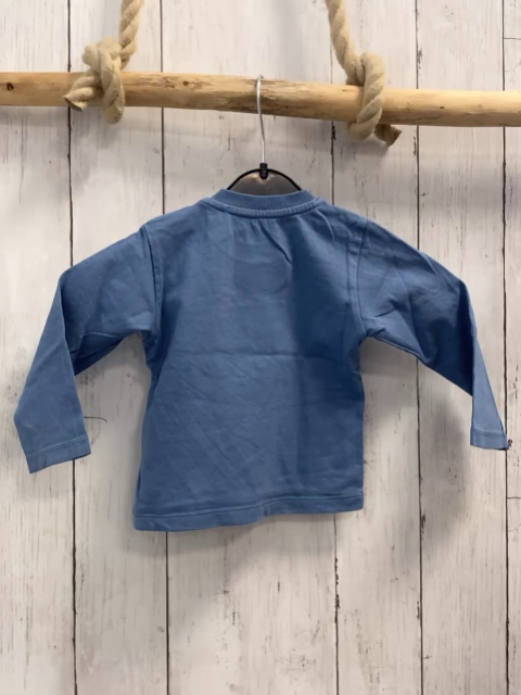 Kanz  Langarmshirt  Gr. 74  hellblau weißer Plüschbär 