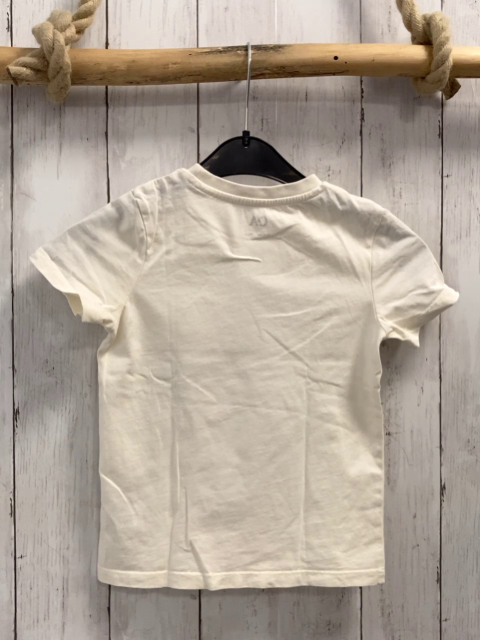   T-Shirt  Gr. 104  weiß hellblaues Krokodil