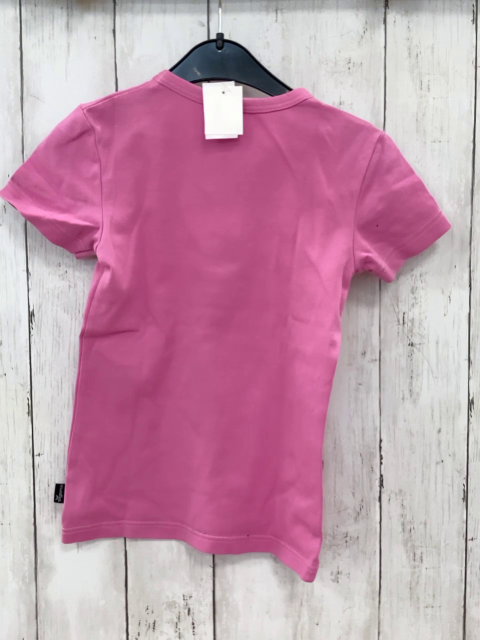 trigema T-Shirt Gr. 128  pink Katze aus kleinen Steinchen