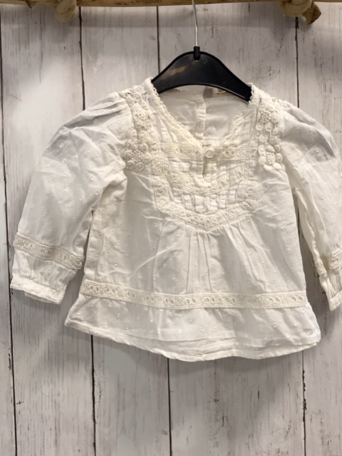   Bluse  Gr. 68  weiß Stickerei 