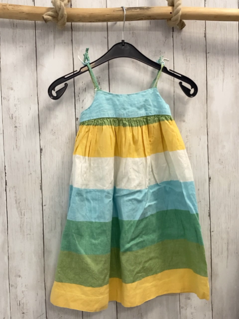 GAP  Kleid  Gr. 104  hellblau grün gelb weiße Streifen 