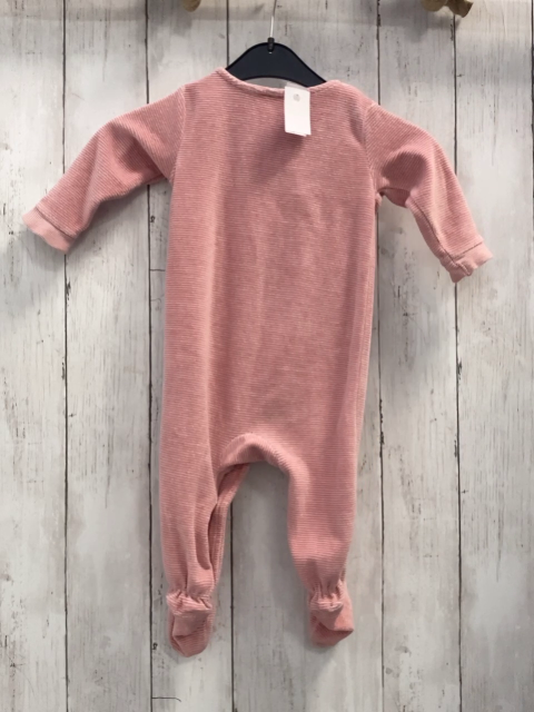   Schlafanzug  Gr. 68  rosa altrosa Streifen Nicky Fuchsgesicht 