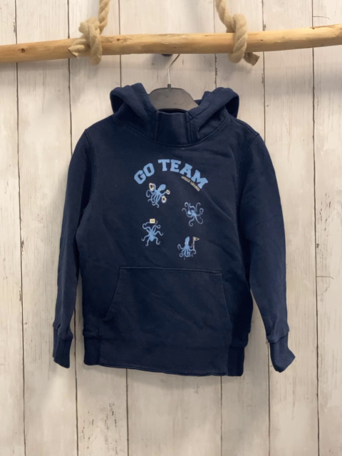 Tom Tailor  Pullover  Gr. 116  blau Kapuze hellblaue Kraken Schrift 