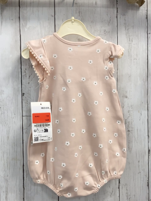 neu  Playsuit  Gr. 68  rosa weiße Blumen NP 14,99 € reduziert auf 7,99 