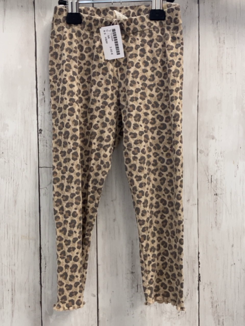 H&M  Leggings  Gr. 98  beige braun dunkelbraun gemustert 