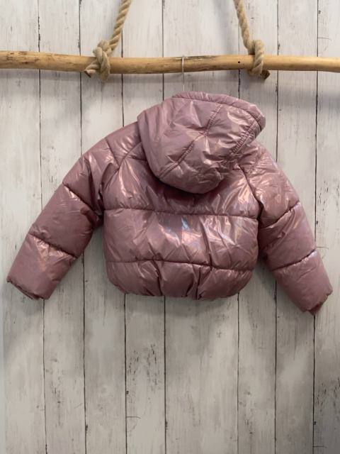   Winterjacke Gr. 110  rosa metallic glänzend 
