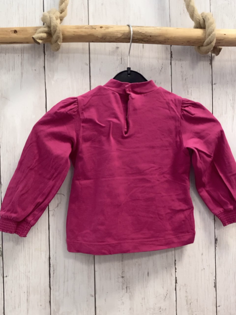 Mayoral  Langarmshirt  Gr. 86  pflaume Mädchen mit Leinwand Blumen 