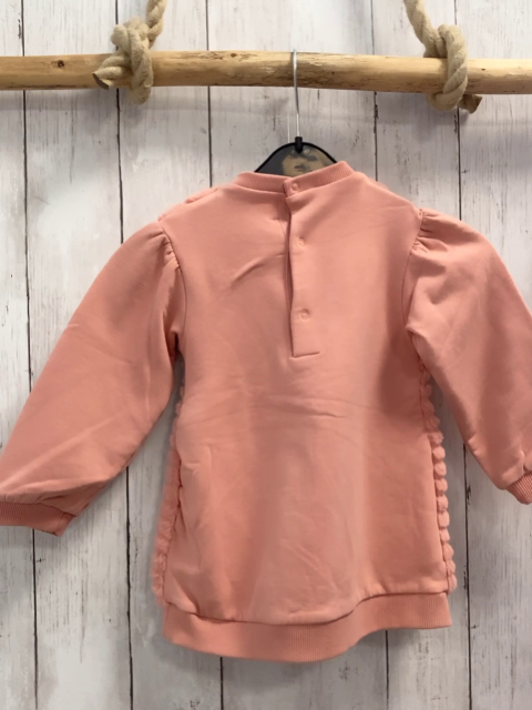 Mayoral  Kleid  Gr. 92  rosa Plüsch+ Sweatärmel 