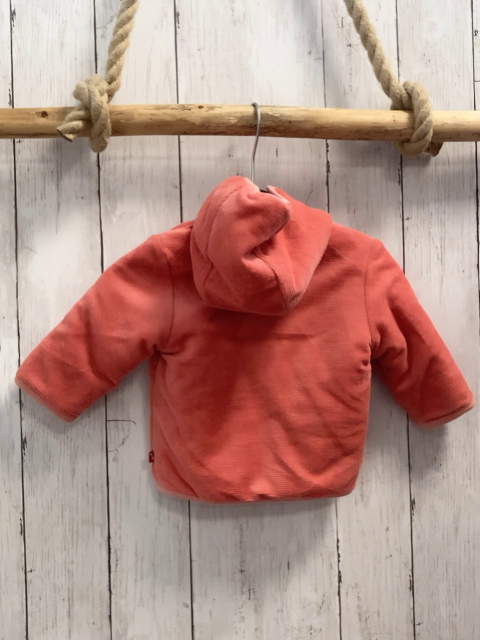 Sterntaler  Nickyjacke  Gr. 68  hellrot Rippen Esel