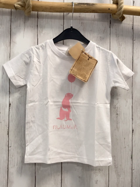 neu  T-Shirt  Gr. 92  weiß rosa Bär + Schrift 