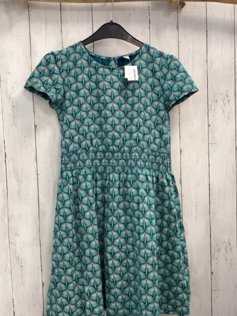 Okaidi Kleid Gr. 152  grün mit Blätter
