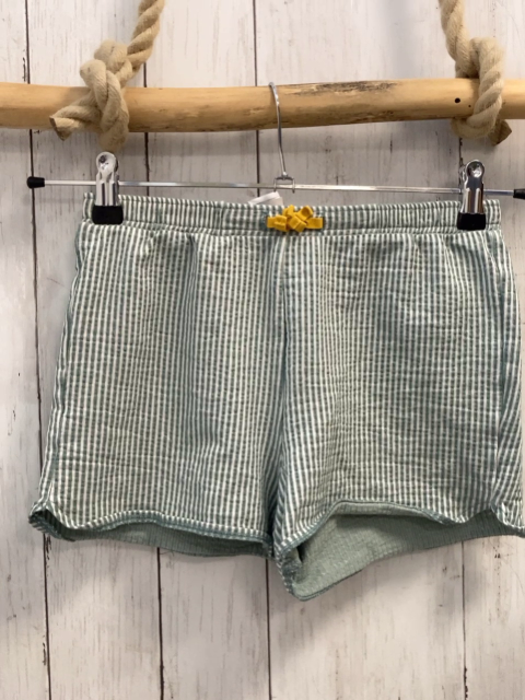 Okaidi Shorts Gr. 152  mint weiß gestreift gelbe Schleife