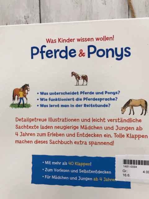  Pappbuch Pferde & Ponys