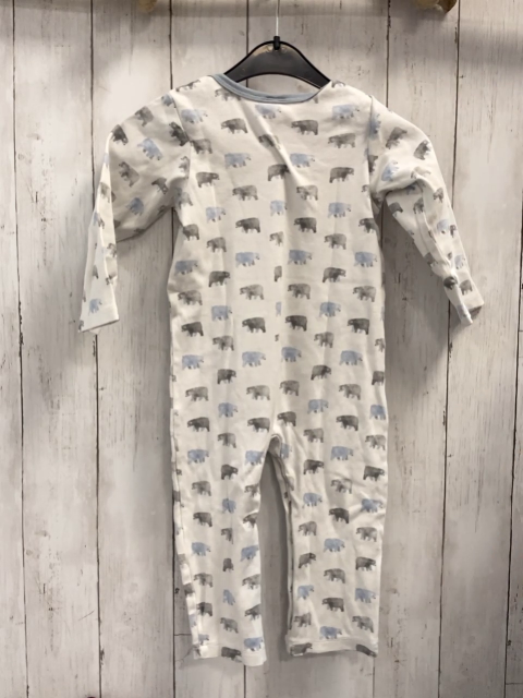 Alana  Schlafanzug  Gr. 86  weiß hellblau graue Bären 
