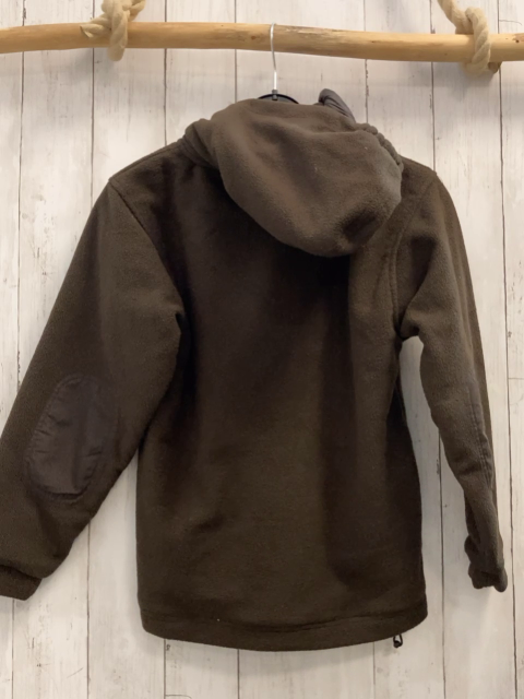 BMS  Fleecejacke  Gr. 140  braun Kapuze 