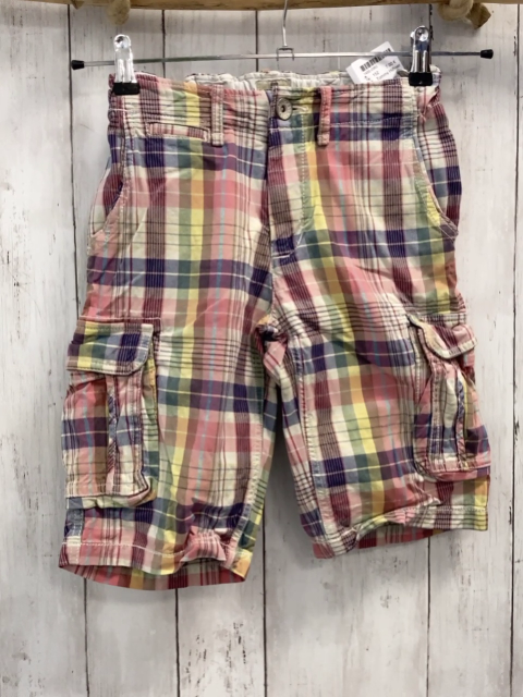 Tommy Hilfiger Shorts Gr. 152  weiß pink gelb blau kariert Bund verstellbar