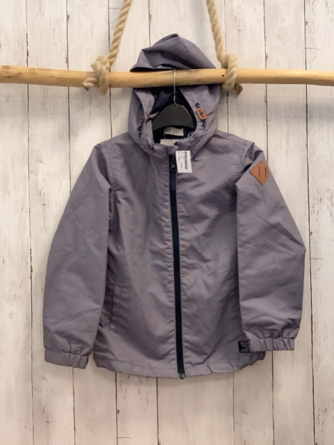 H&M  Jacke  Gr. 128  grau meliert schwarzer Reißverschlss 
