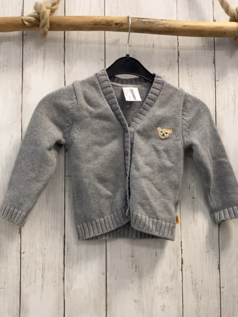 steiff  Strickjacke  Gr. 86  grau 