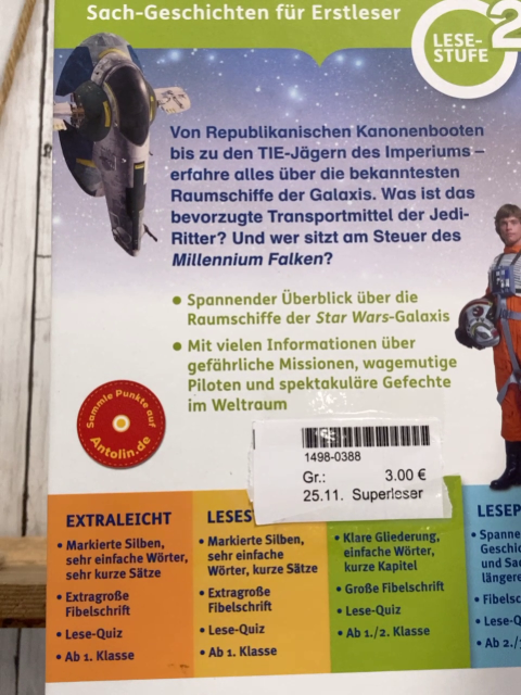Superleser Leselernbuch Star Wars Raumschiff der Galaxis