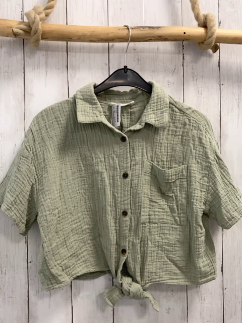 Reserved  Sommerbluse  Gr. 140  mint Struktur 