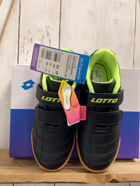 neu Lotto  Schuhe  Gr. 28  schwarz hellgrüne Schrift + Bund 