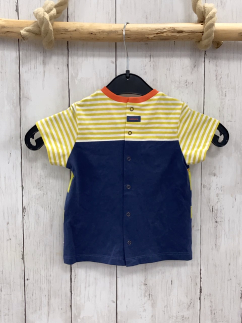 catmini T-Shirt Gr. 74  grün weiß gestreift blau Tiere