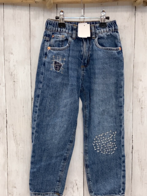 zara Hose Gr. 110  blau Jeans used Look