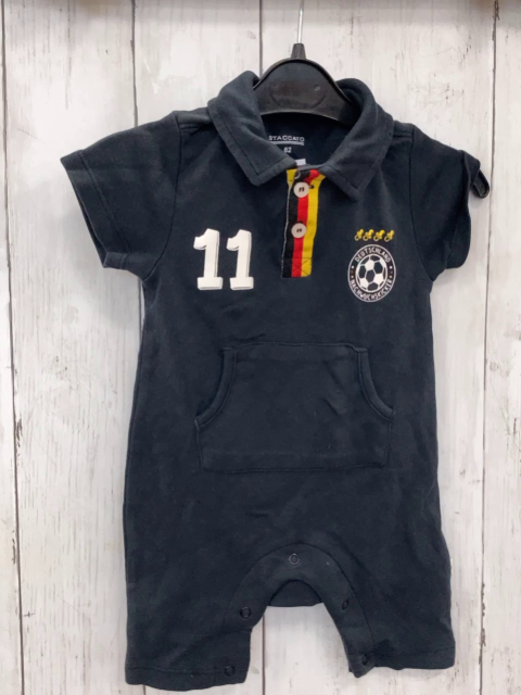 Staccato Playsuit Gr. 62  blau Deutschlandfarben am Kragen