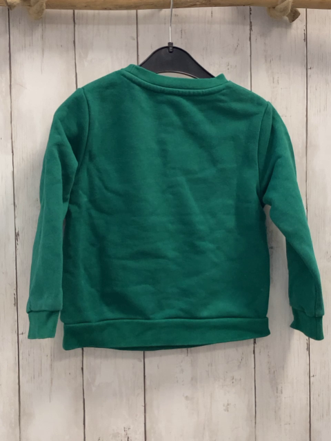 Jacadi  Pullover  Gr. 104  grün Aufnäher 