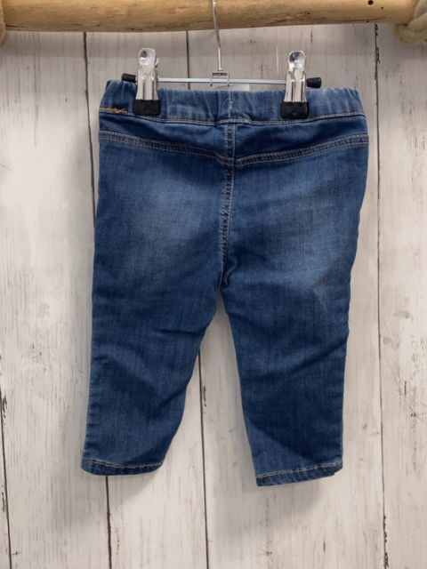 H&M Jeggings  Gr. 68  blau Jeans orange Nähte 