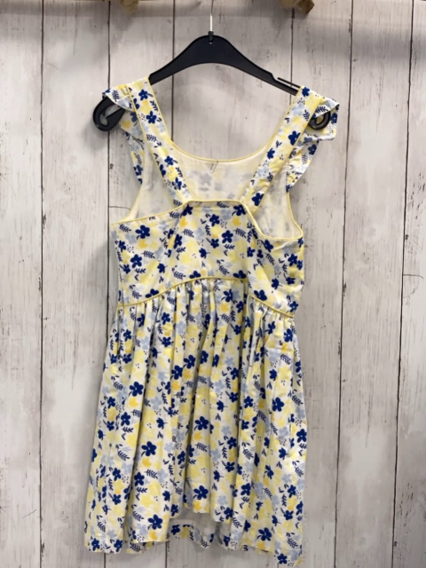 Sergent Major  Kleid  Gr. 116  weiß blau hellblau gelbe Blumen 