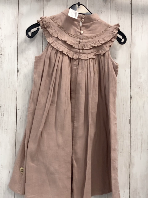 Pomp de Lux  Kleid  Gr. 122  altrosa Struktur Rüschen 