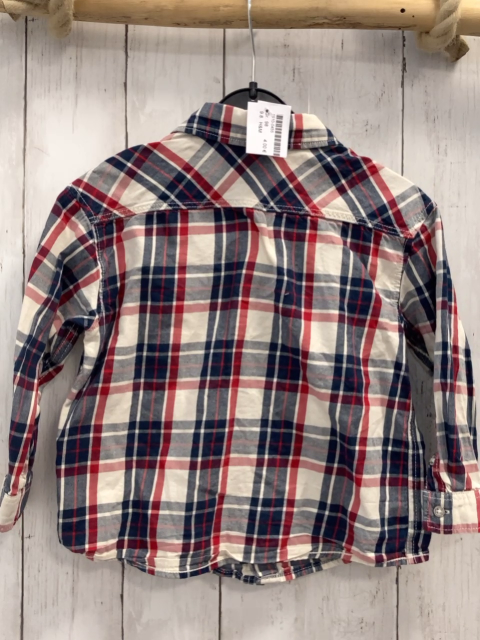 H&M  Hemd  Gr. 98  weiß blau rot kariert 