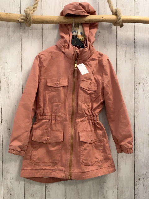 H&M  Jacke  Gr. 122  lachs Kapuze goldener Reißverschluss 
