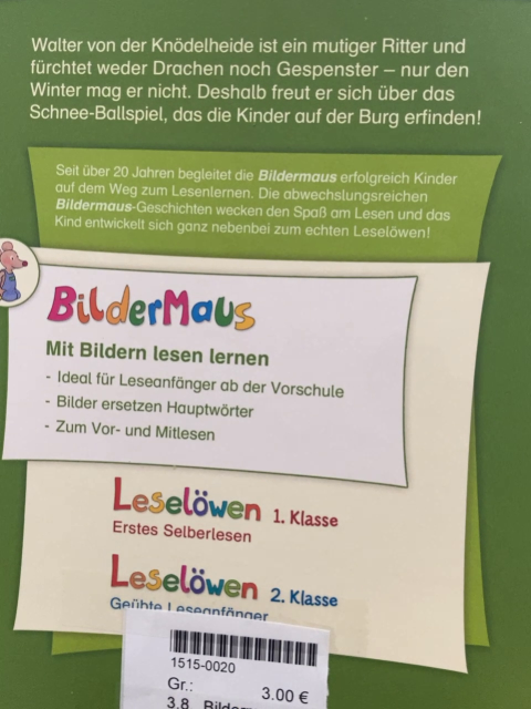 Bildermaus  Buch Rittergeschichten 