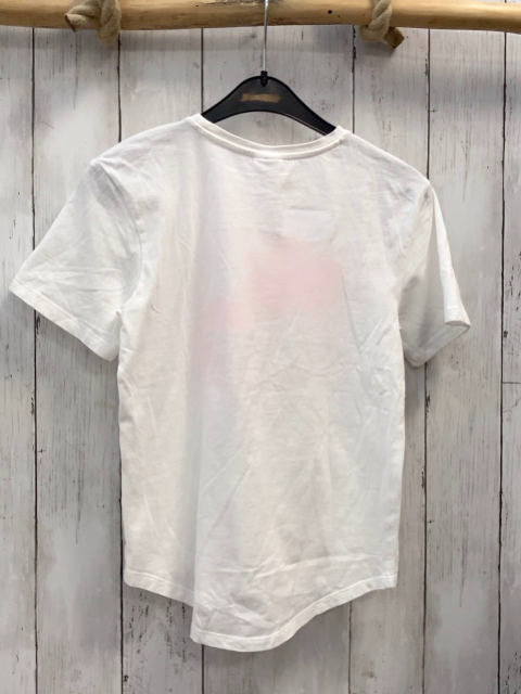 S´Oliver  T-Shirt  Gr. 140  weiß pink Flamingos + Schrift 
