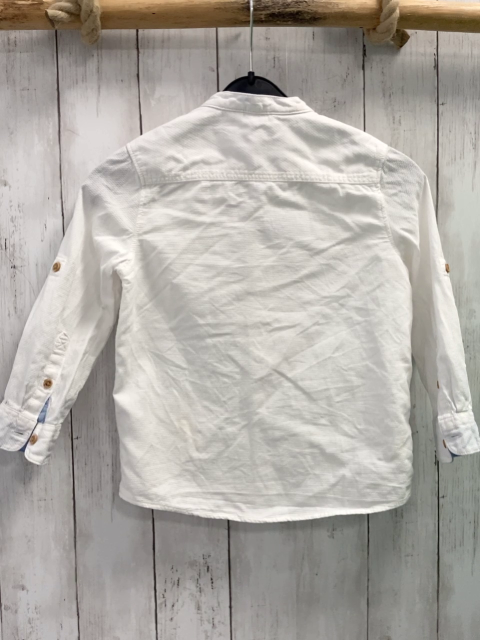 H&M  Hemd  Gr. 116  weiß Struktur 
