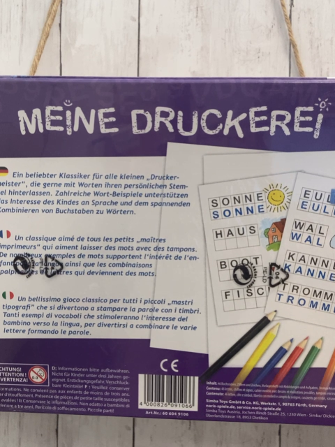 neu  Kreativspiel  Meine Druckerei 